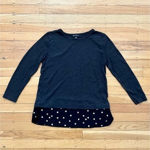 J. Crew Silky Hem Top XS